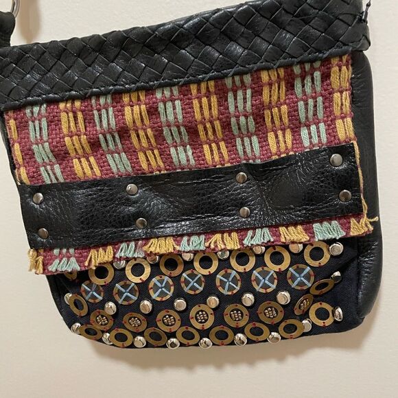 NWT  Free People woven leather
Bind embellished square crossbody bag $98 - Picture 4 of 12